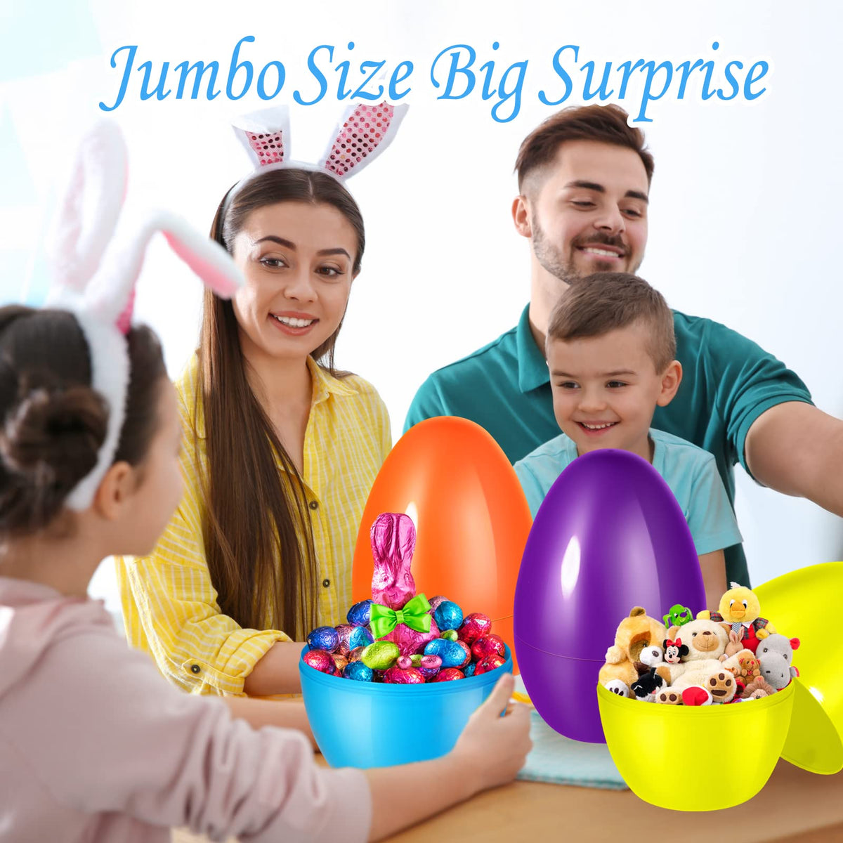 Shemira colorful bright Easter eggs pack ideal for baskets and decor