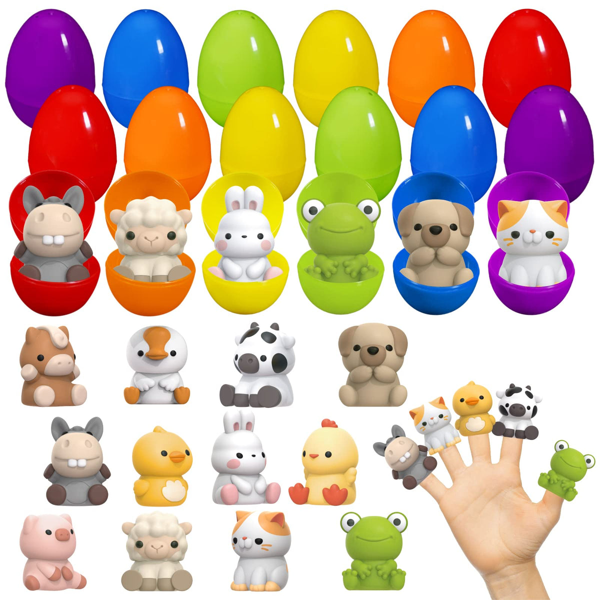 Shemira egg contents shown inside each egg for preview.