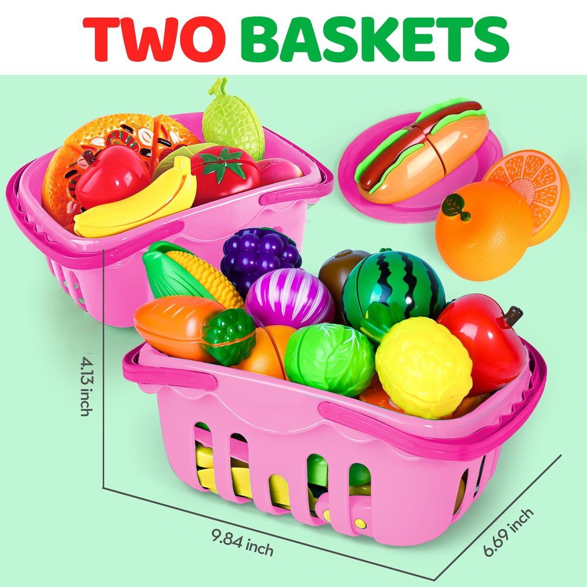 Shemira dinner plates for realistic pretend meals