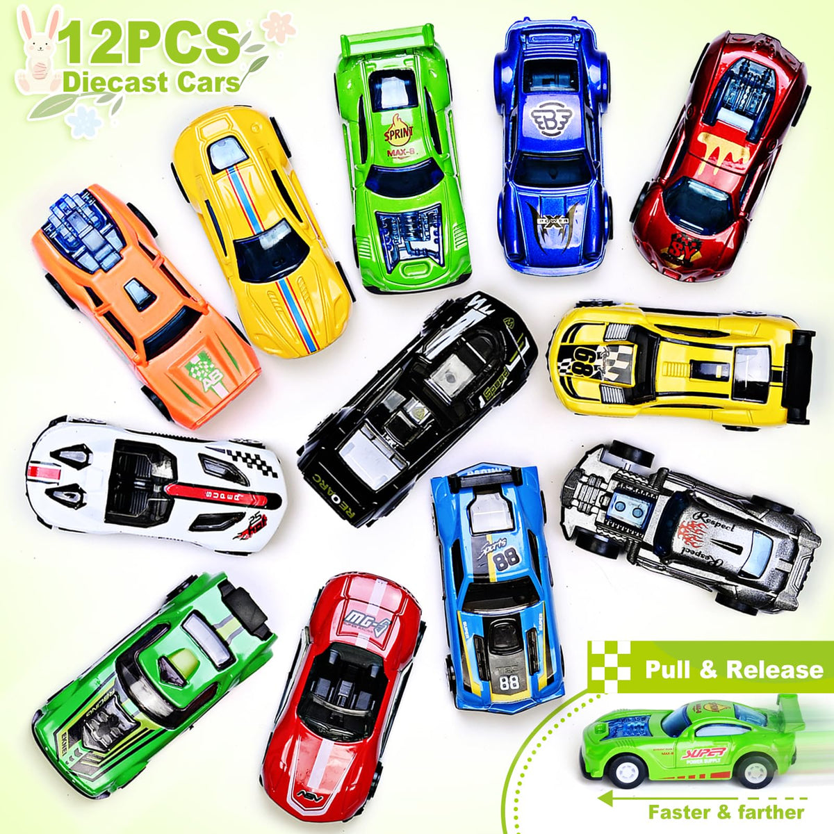Shemira Easter egg red car: durable metal toy for active play