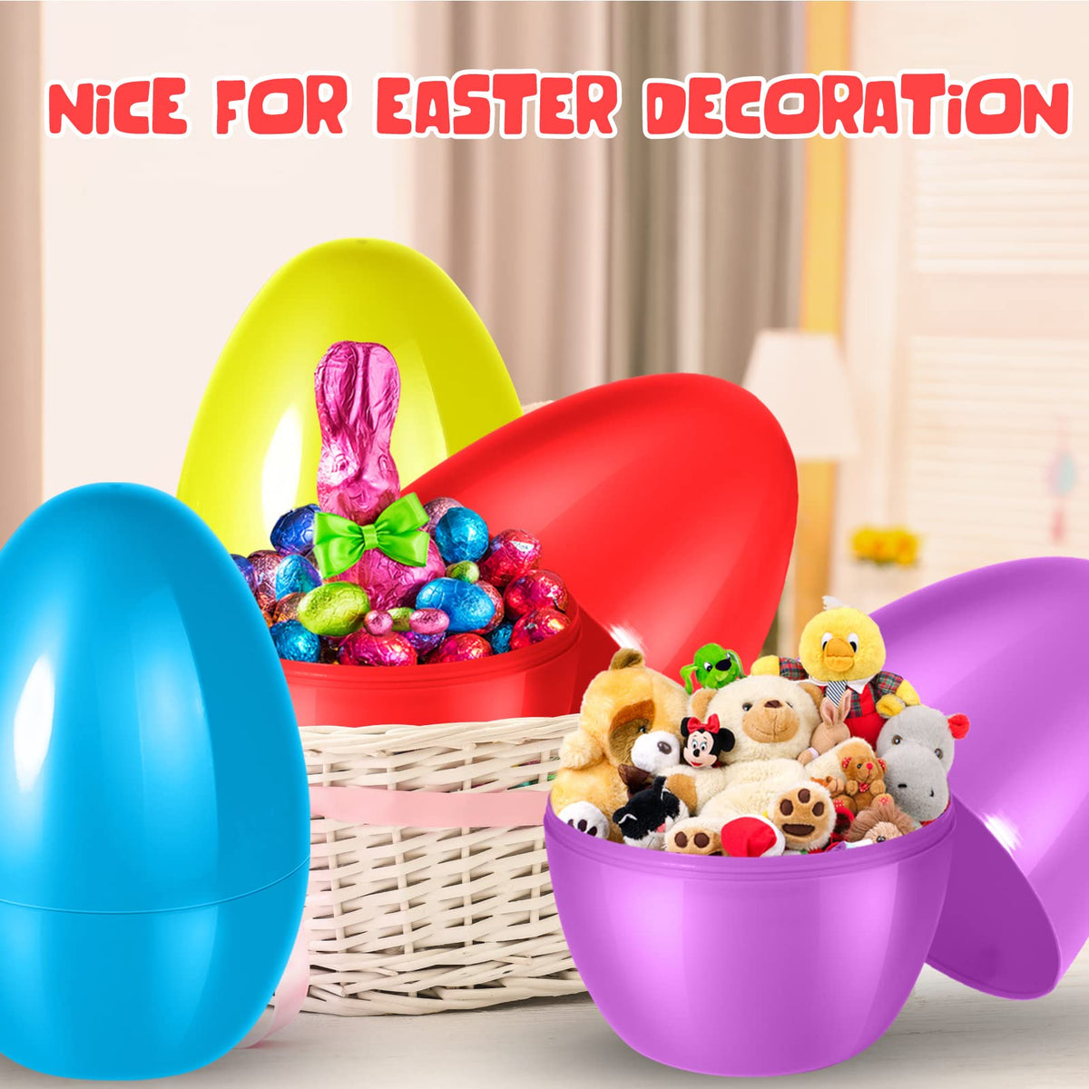 Shemira reusable plastic eggs suitable for multiple celebrations