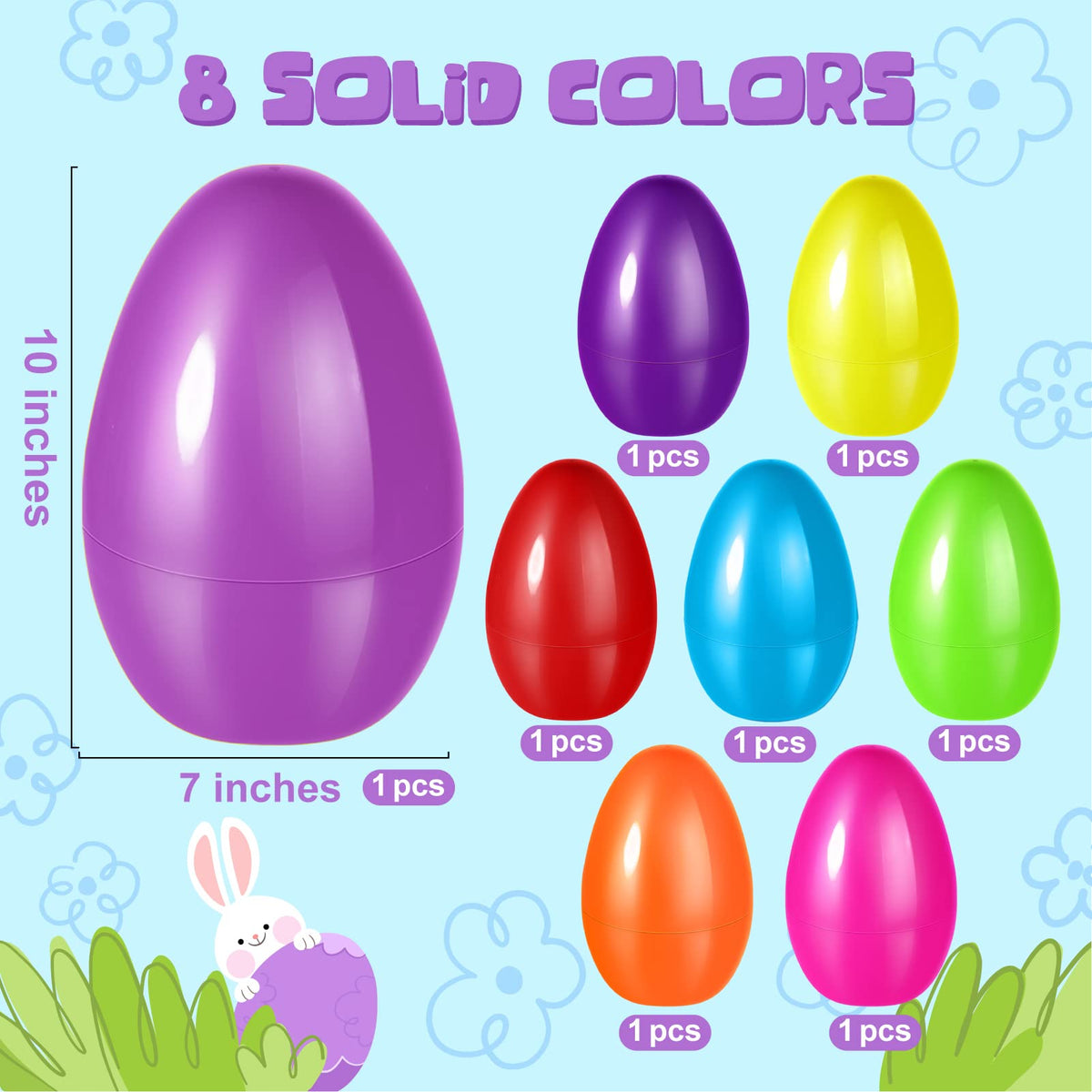 Shemira jumbo eggs with stand-up design ideal for displays and prizes