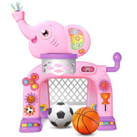 Shemira Elephant toddler hoop pink with lights encourages active play and colorful focus.