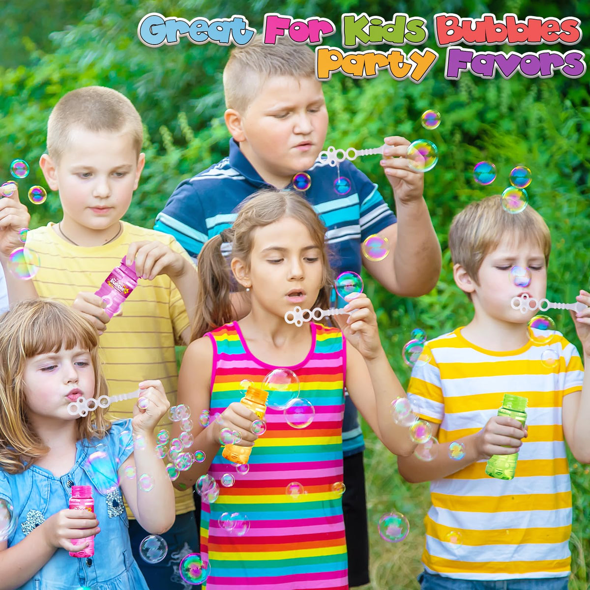 Shemira family friendly bubble play supports active outdoor time with friends