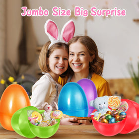 Shemira blue glitter jumbo Easter egg perfect for party favors