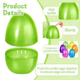 Shemira green glitter jumbo Easter egg great for decorations and gifts