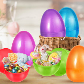 Shemira pink glitter jumbo Easter egg brightening Easter celebrations
