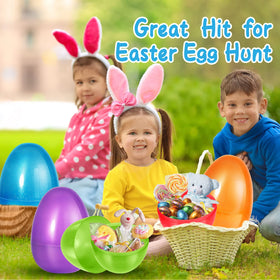 Shemira purple glitter jumbo Easter egg eye-catching for egg hunts