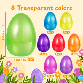 Shemira yellow glitter jumbo Easter egg ideal for color-filled hunts