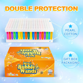 Durable plastic wand design withstands playful use at events.