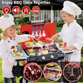Shemira playset with immersive lights and sizzling sounds for realistic BBQ.
