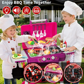 Shemira grill playset with sizzling sounds and lights for realistic, engaging play