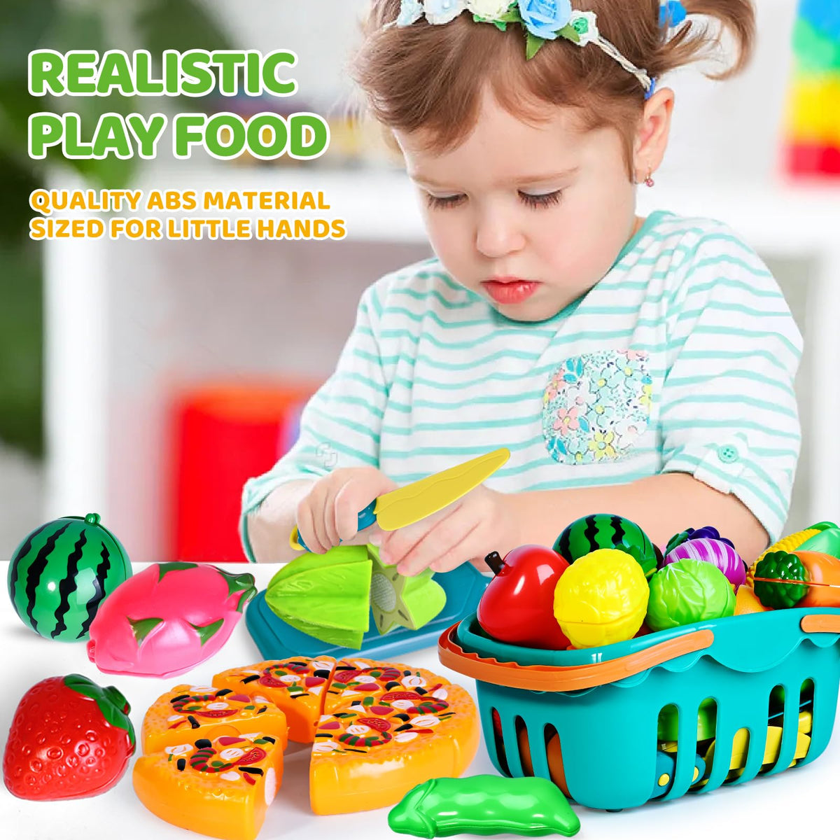 Shemira kitchen knives designed for safe cutting play.