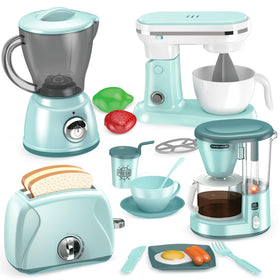 Shemira play kitchen coffee maker in action for imaginative pretend play