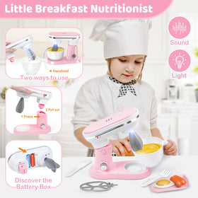 Shemira play kitchen mixer with rotating whips for batter play