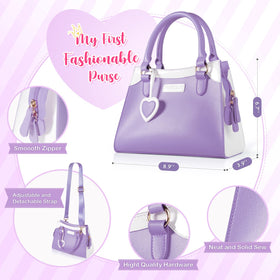 Shemira purse includes wallet and play money to help organize toys.