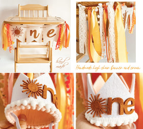 Shempeium custom guest book sign 1st birthday invites guests to leave wishes.