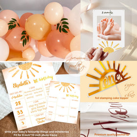Shempeium sun charm table decor set creates a cohesive centerpiece for celebrations.