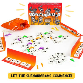 Shenanigrams gift-ready-packaging positions as a fun, approachable gift.