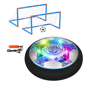 SHENSE Hover Soccer Ball Set floating ball gliding over floor for indoor play.