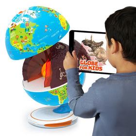 Shifu Orboot Core globe outer surface with AR dinosaurs sparks curiosity and hands-on exploration