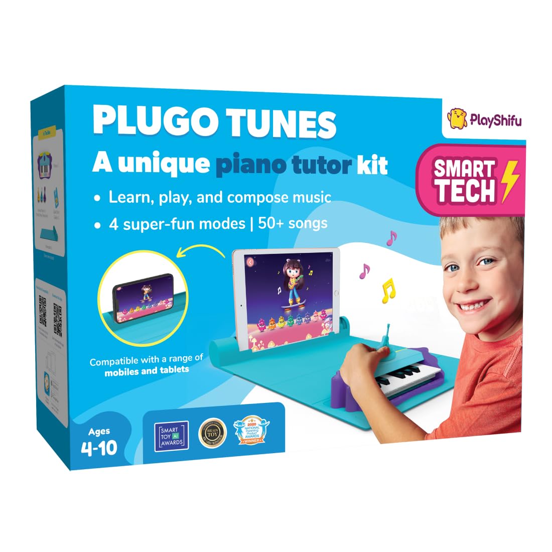 Shifu Plugo Tunes kit and app piano intro encourages early musical exploration.