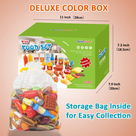 Shimfun durable ABS plastic pretend food pieces designed for active play