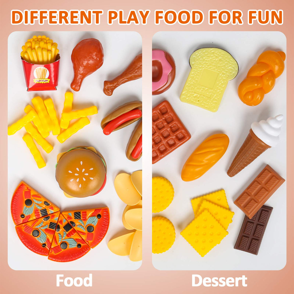 Shimfun storage bag keeps the toy food organized after play