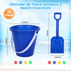 Shindel 28-piece sand shovels, sturdy and ergonomic for little hands.