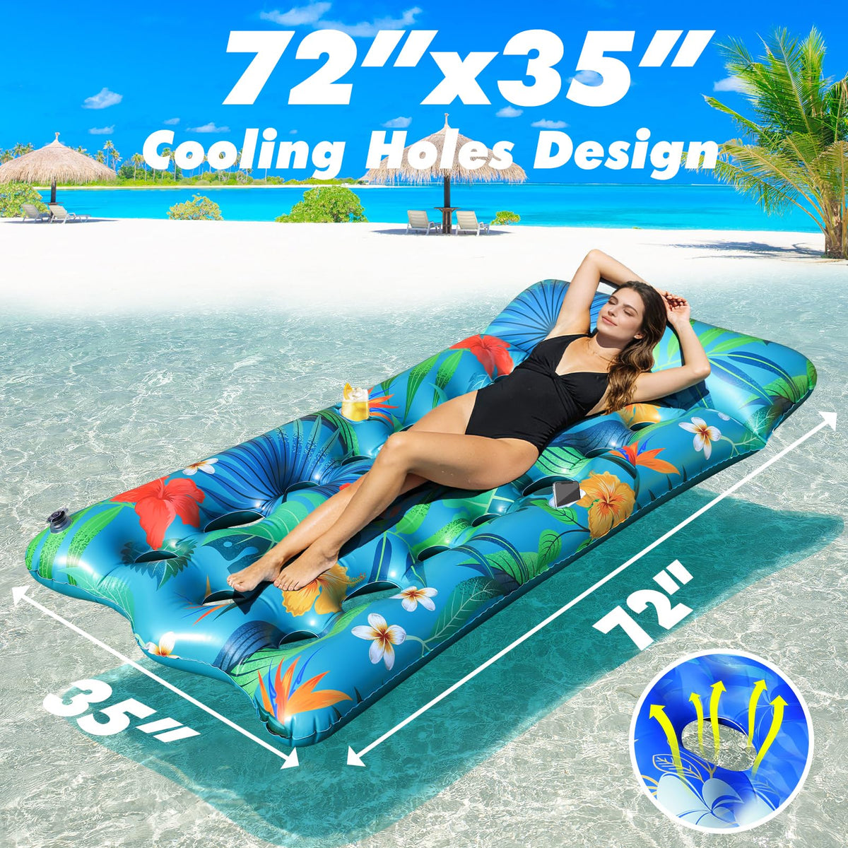Shinepool dual-pack loungers with headrests and cup holders for easy relaxation