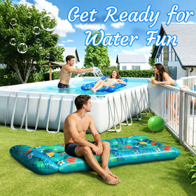Deflated Shinepool floats pack compactly for travel and storage