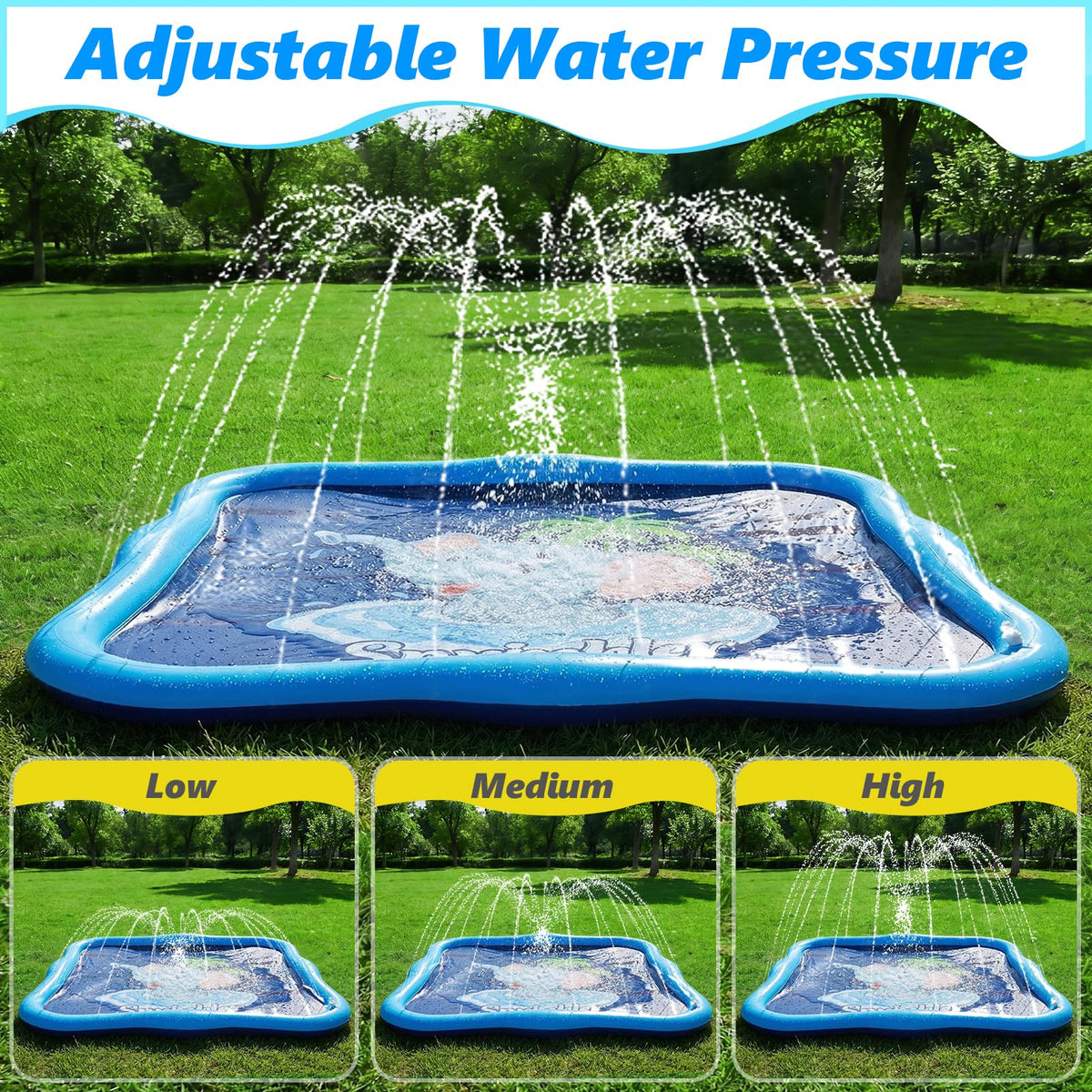 Shinepool splash pad usable indoors and outdoors for versatile play