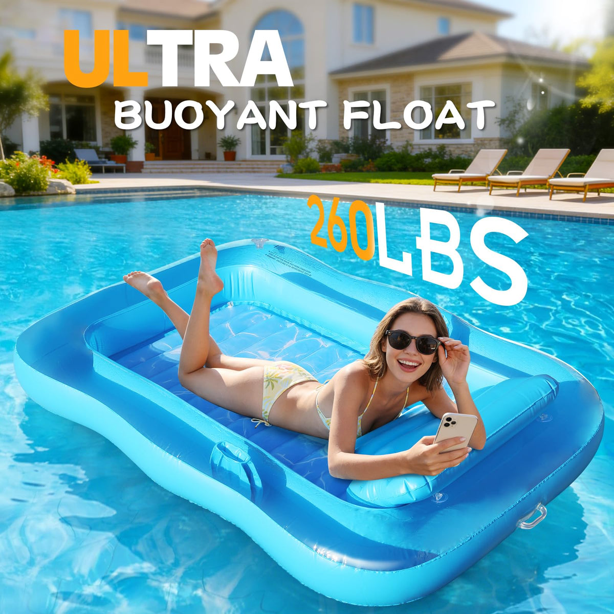 Shinepool tanning pool lounger neck pillow offers neck support during sunbathing.