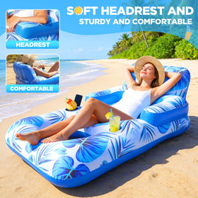 Shinepool thick PVC 65x41x28 float provides sturdy support for lake use