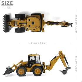 SHINESIGNAL excavator metal finish with textured paint for realism