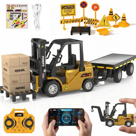 SHINESIGNAL RC Mini forklift arm elevates for realistic play and learning