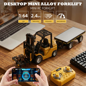 SHINESIGNAL RC Mini forklift with detachable forks for interactive build scenarios