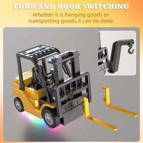 SHINESIGNAL RC Mini forklift cabin details create an authentic scale model feel