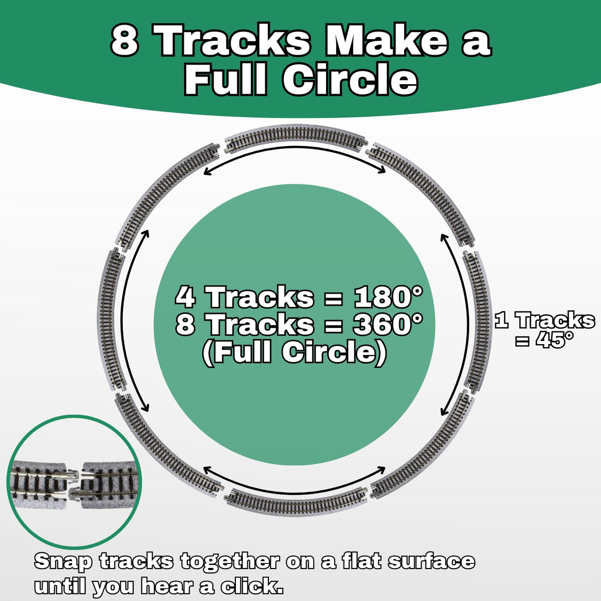 SHINEVATE nickel-silver rails ensure reliable conductivity on curves.