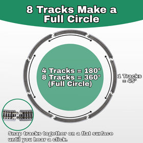SHINEVATE nickel-silver rails ensure reliable conductivity on curves.