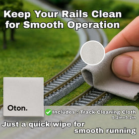 SHINEVATE tracks stay clean for smoother model railway movement.