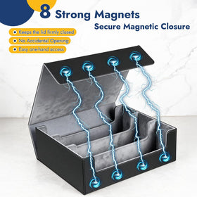 Shintop card storage box shows large capacity dimensions
