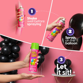 Shiny Fiesta indoor-outdoor balloon decor stays vibrant with waterproof gloss