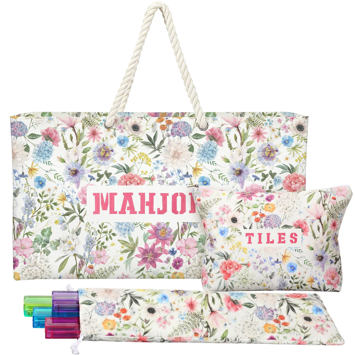Shinylin Mahjong large bag keeps tiles organized and easy to carry.
