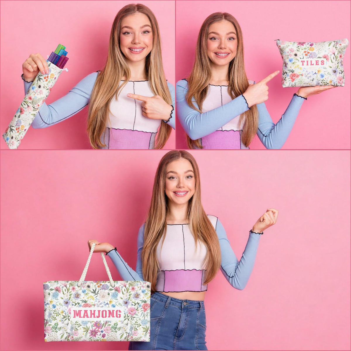 Shinylin travel-ready set fits in luggage for events.