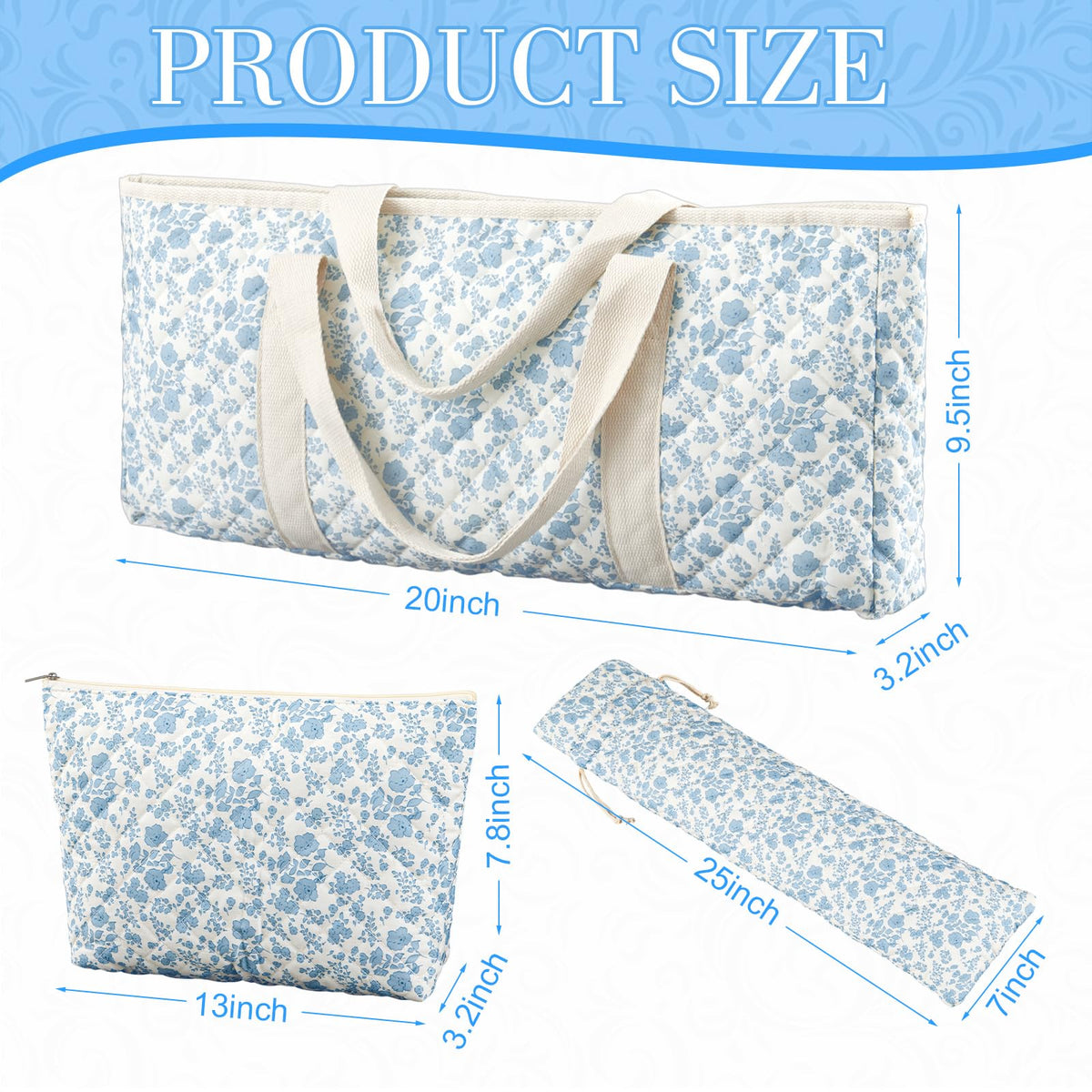 Shinylin pusher bag 25in blue keeps push rods safe on the go.