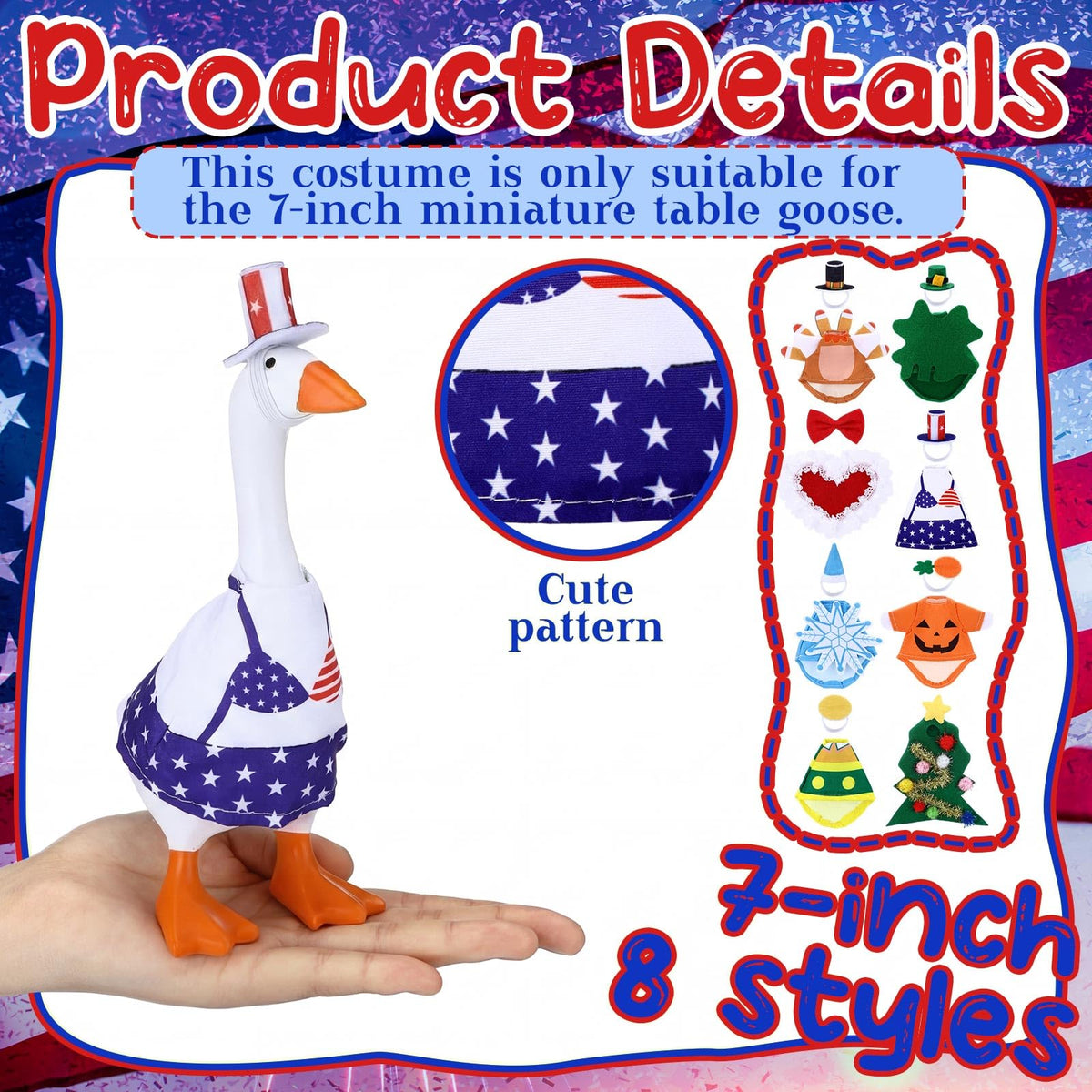 Shinylin Valentines Day goose costume adds playful seasonal flair to desk decor