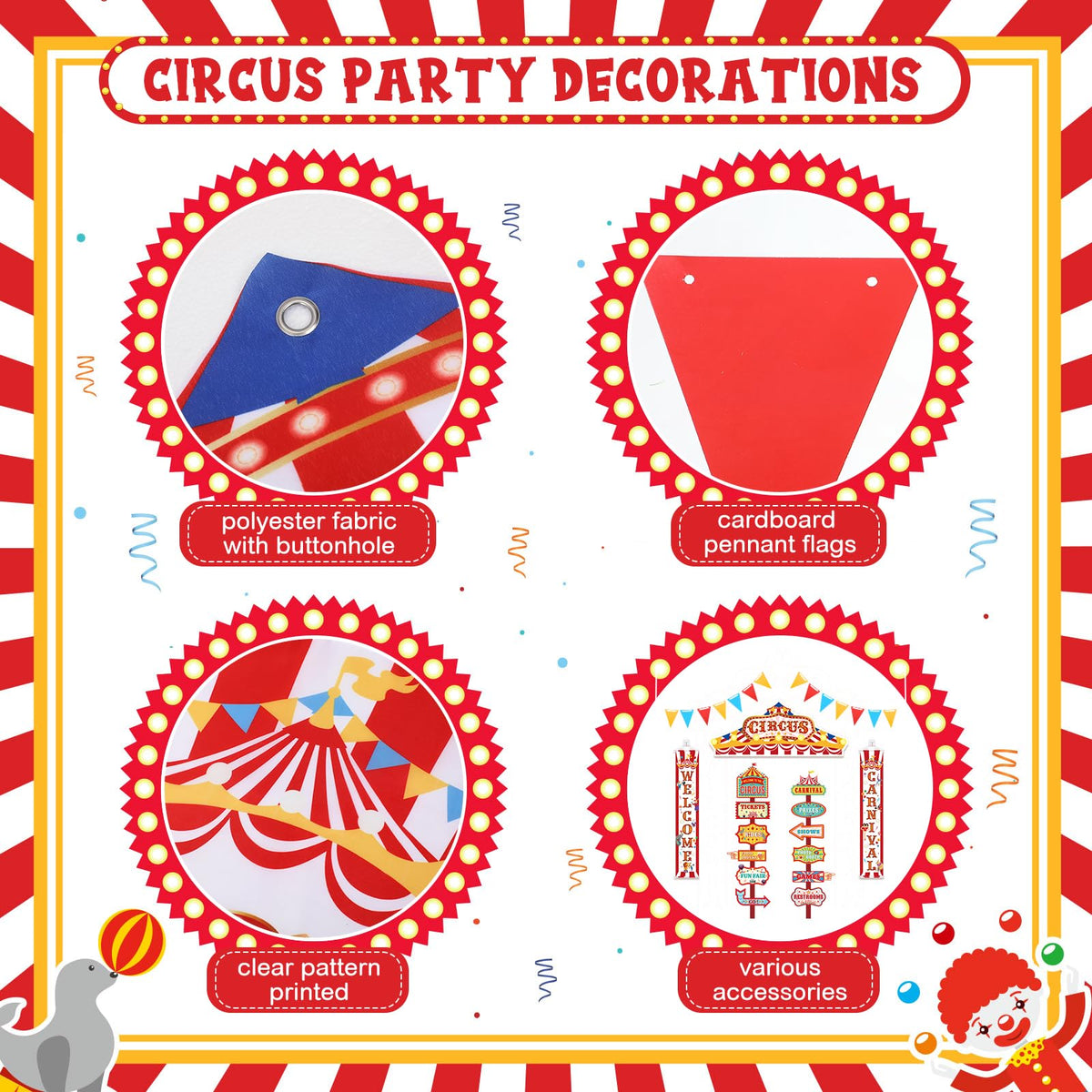 ShinyRelief directional signs guide guests with clear carnival cues.