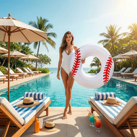 ShinyRelief lakeside party float set for easy sharing.