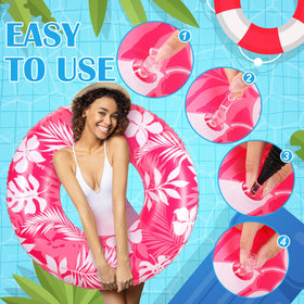 ShinyRelief pool float with valve for easy inflation and secure air retention.
